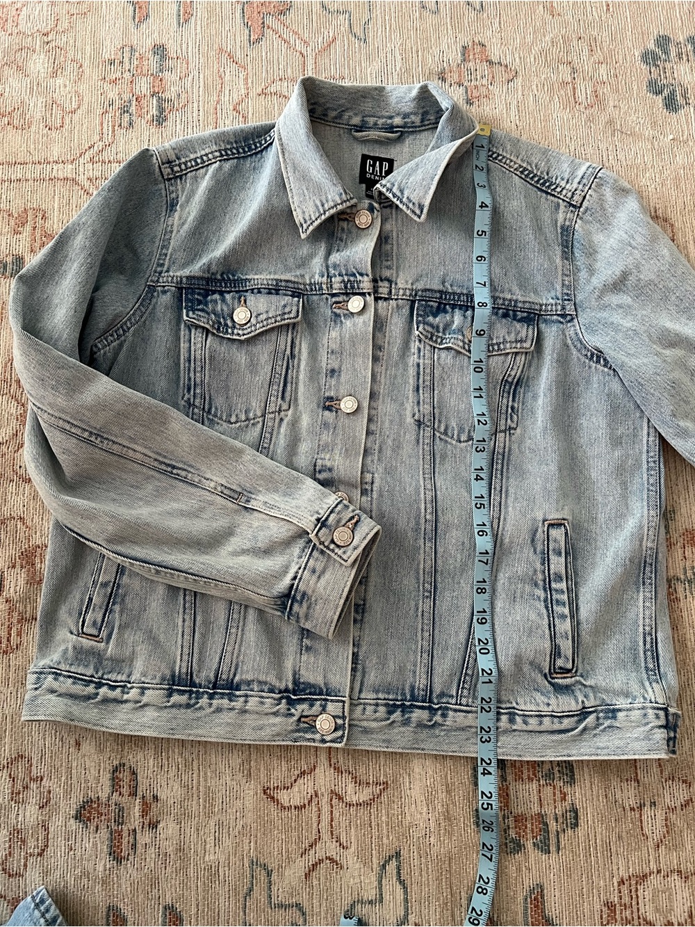 GAP Light Blue Denim Jean Jacket - Picture 6 of 6